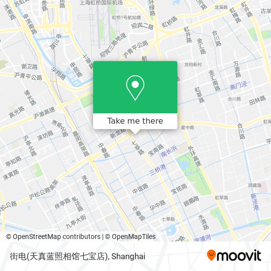 街电(天真蓝照相馆七宝店) map