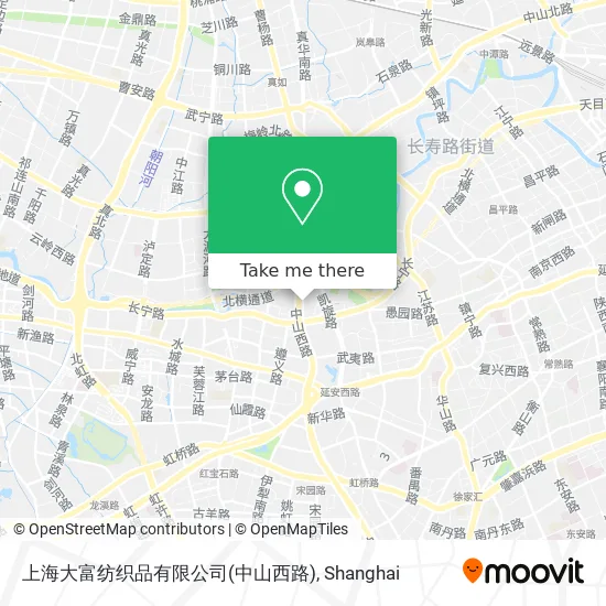 上海大富纺织品有限公司(中山西路) map