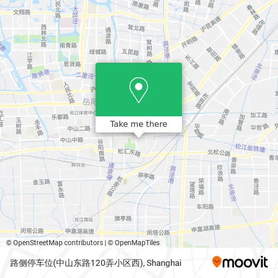 路侧停车位(中山东路120弄小区西) map