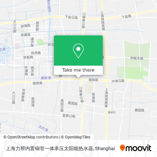 上海力帮内置铜管一体承压太阳能热水器 map