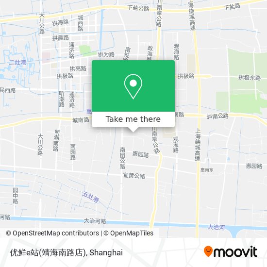 优鲜e站(靖海南路店) map