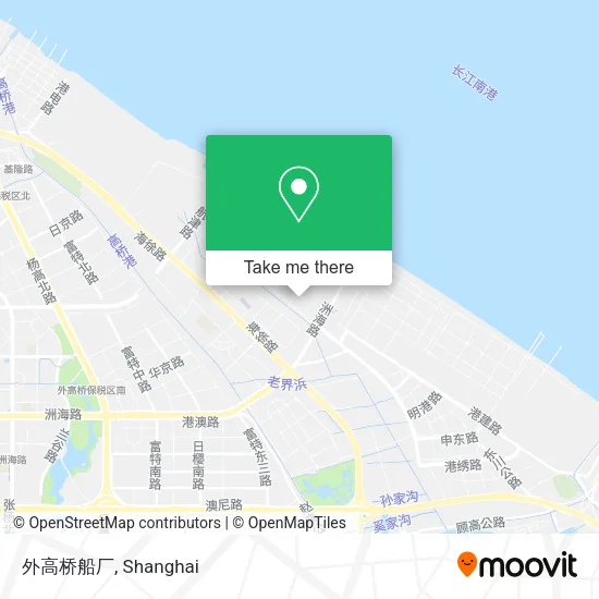 外高桥船厂 map