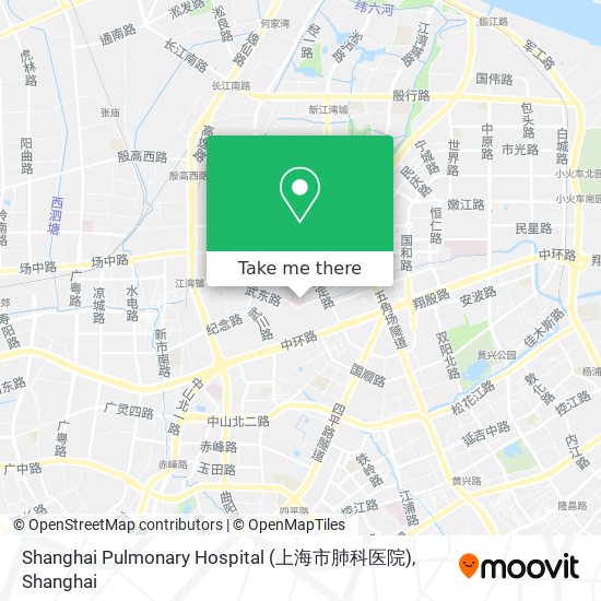 Shanghai Pulmonary Hospital (上海市肺科医院) map