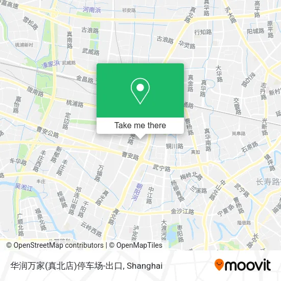 华润万家(真北店)停车场-出口 map