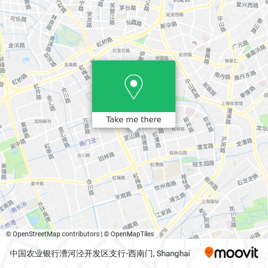 中国农业银行漕河泾开发区支行-西南门 map