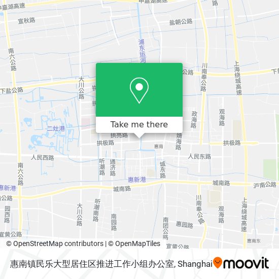 惠南镇民乐大型居住区推进工作小组办公室 map