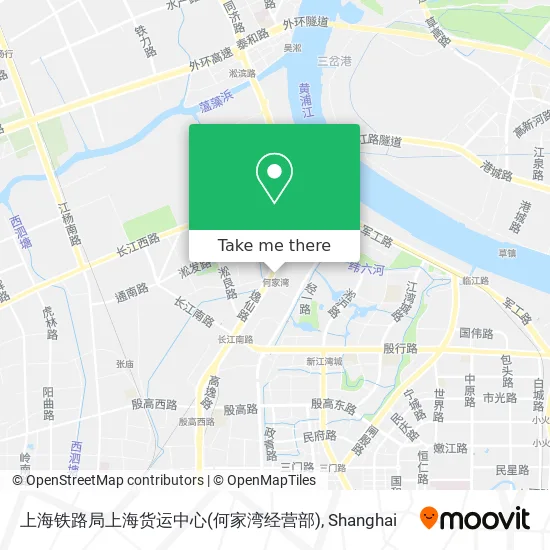 上海铁路局上海货运中心(何家湾经营部) map