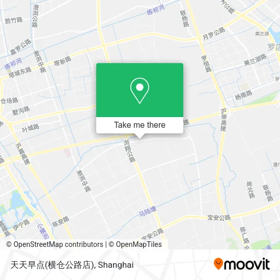天天早点(横仓公路店) map