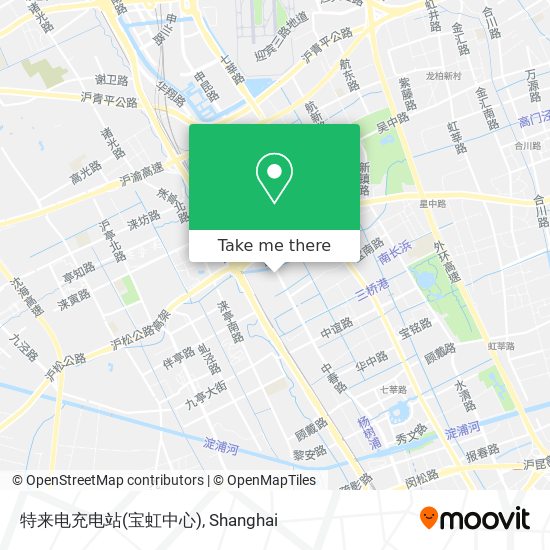 特来电充电站(宝虹中心) map