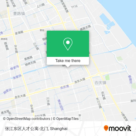 张江东区人才公寓-北门 map