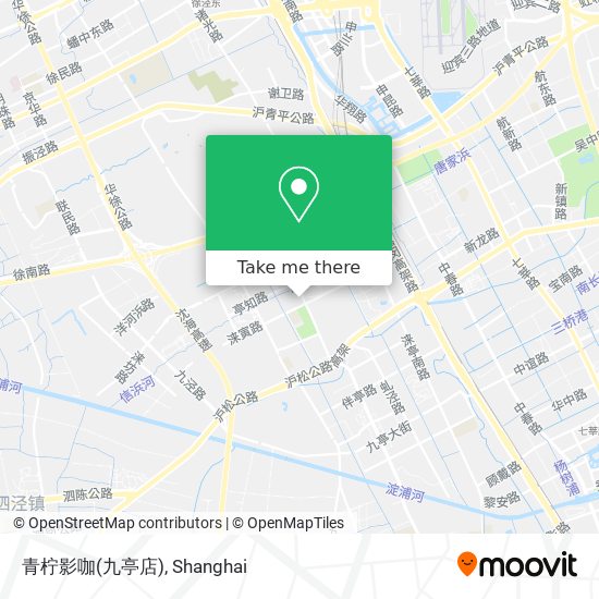 青柠影咖(九亭店) map