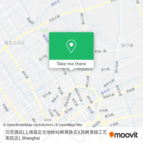 贝壳酒店(上海嘉定北地铁站树屏路店)(原树屏路工艺美院店) map