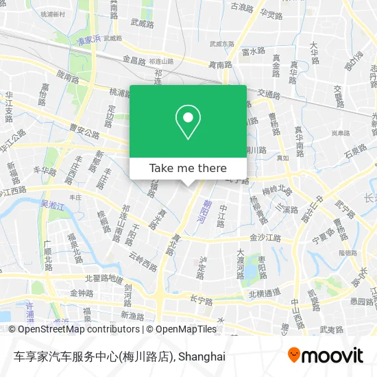 车享家汽车服务中心(梅川路店) map