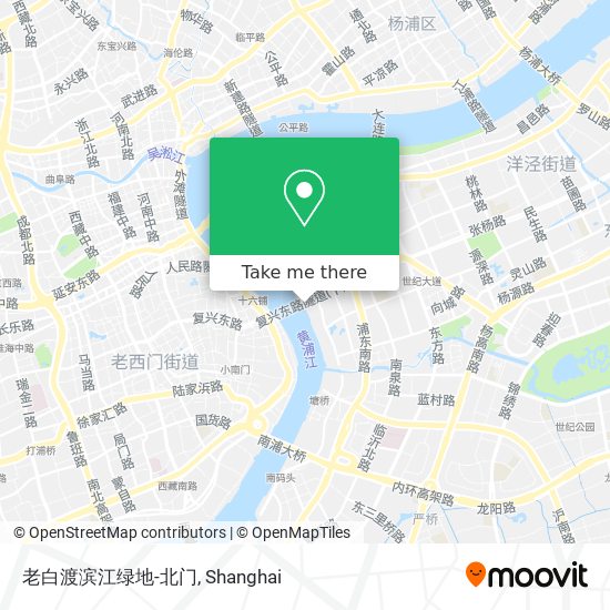 老白渡滨江绿地-北门 map
