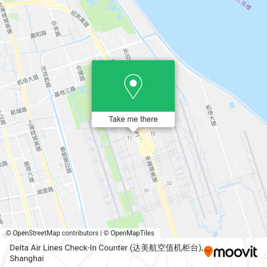 Delta Air Lines Check-In Counter (达美航空值机柜台) map