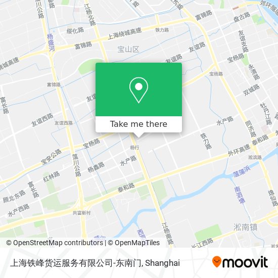 上海铁峰货运服务有限公司-东南门 map