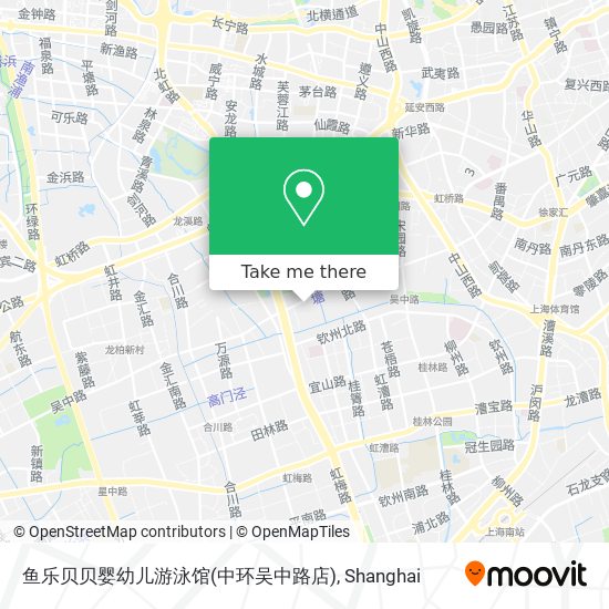 鱼乐贝贝婴幼儿游泳馆(中环吴中路店) map