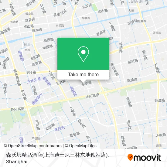森沃塔精品酒店(上海迪士尼三林东地铁站店) map