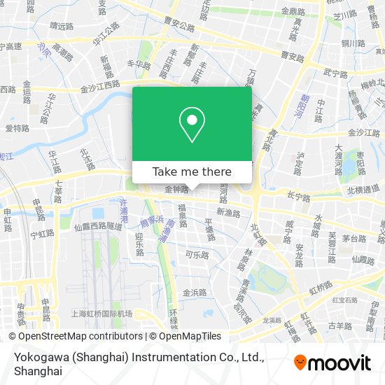 Yokogawa (Shanghai) Instrumentation Co., Ltd. map