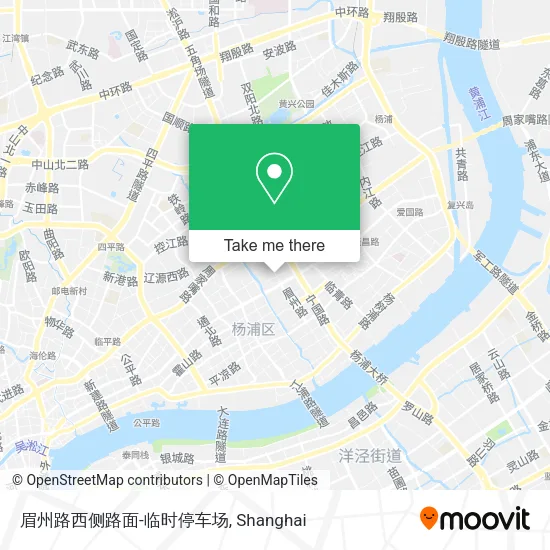 眉州路西侧路面-临时停车场 map