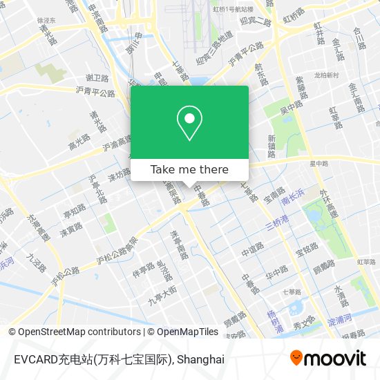 EVCARD充电站(万科七宝国际) map