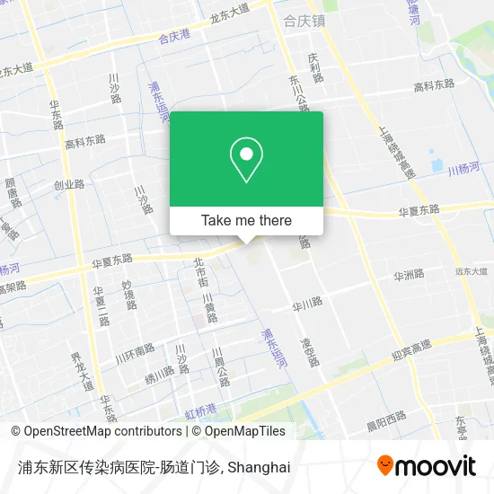 浦东新区传染病医院-肠道门诊 map