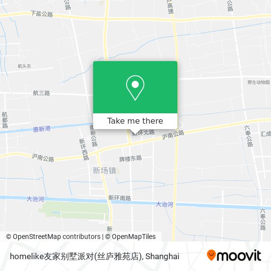 homelike友家别墅派对(丝庐雅苑店) map