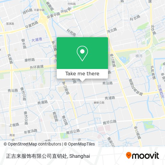 正吉来服饰有限公司直销处 map