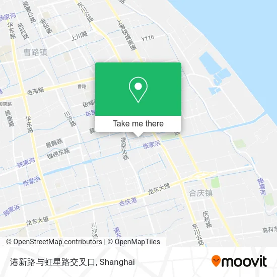港新路与虹星路交叉口 map