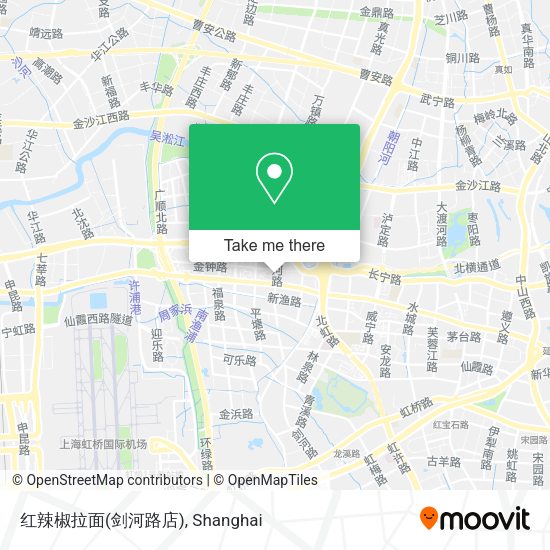 红辣椒拉面(剑河路店) map