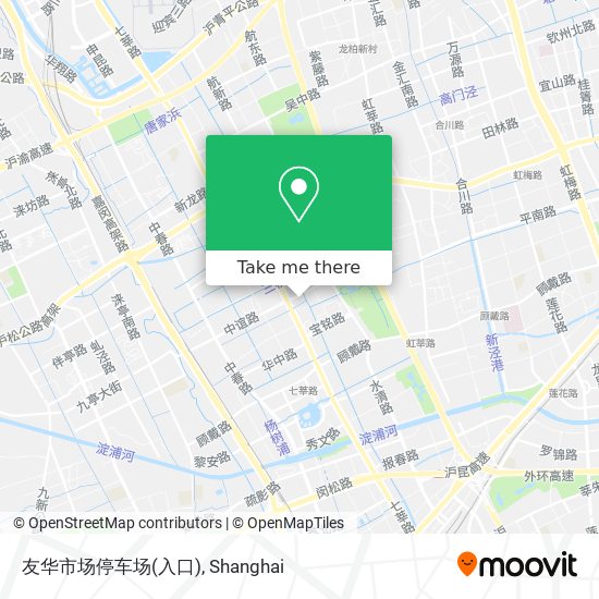友华市场停车场(入口) map