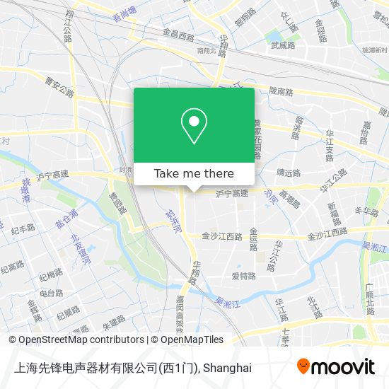 上海先锋电声器材有限公司(西1门) map