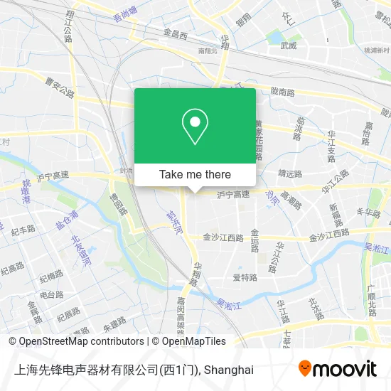 上海先锋电声器材有限公司(西1门) map
