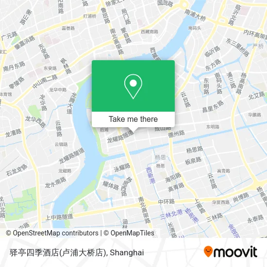 驿亭四季酒店(卢浦大桥店) map
