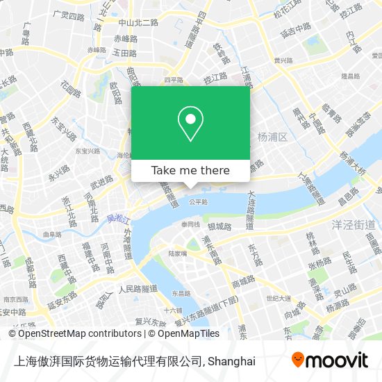 上海傲湃国际货物运输代理有限公司 map