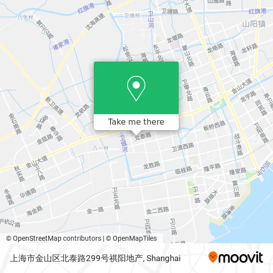 上海市金山区北泰路299号祺阳地产 map