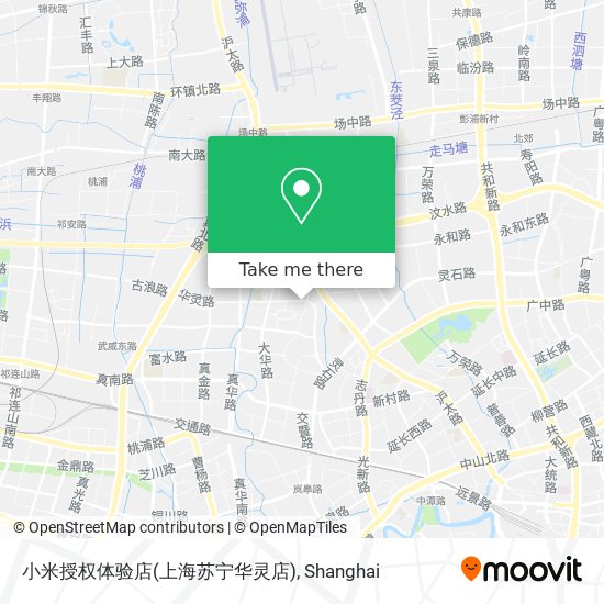 小米授权体验店(上海苏宁华灵店) map