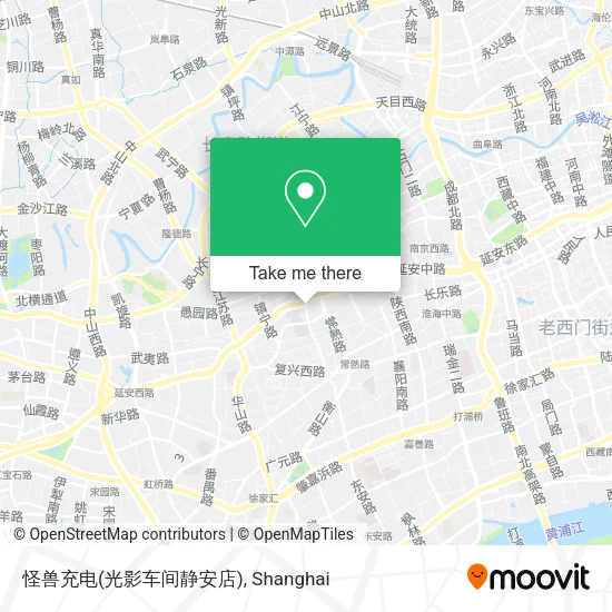 怪兽充电(光影车间静安店) map