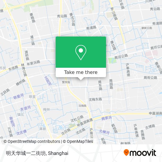 明天华城一二街坊 map