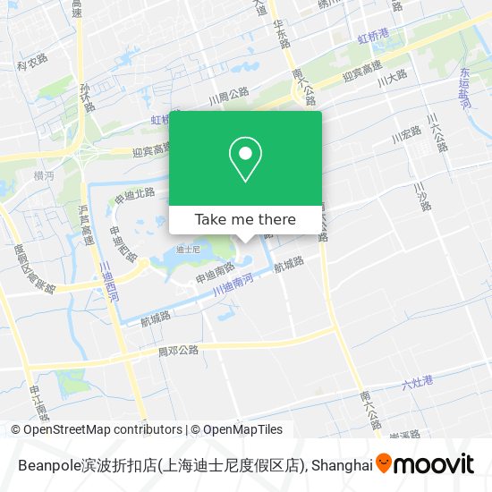 Beanpole滨波折扣店(上海迪士尼度假区店) map