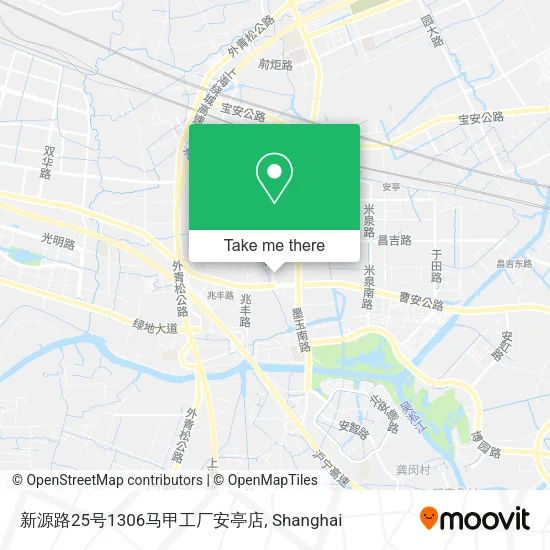 新源路25号1306马甲工厂安亭店 map
