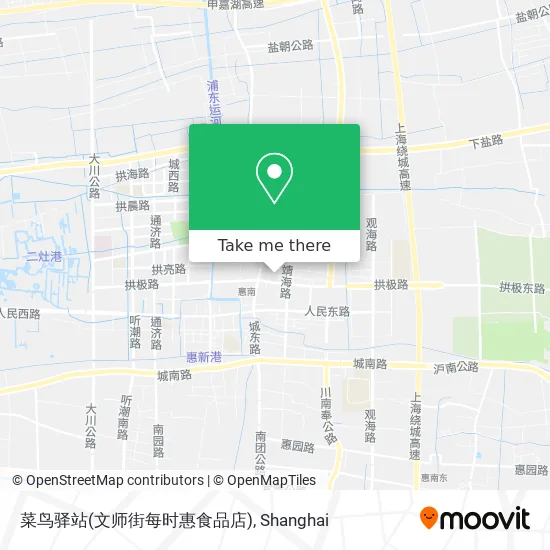 菜鸟驿站(文师街每时惠食品店) map