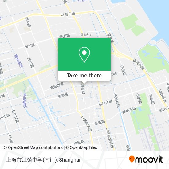 上海市江镇中学(南门) map