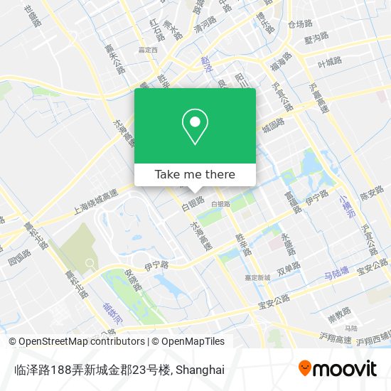 临泽路188弄新城金郡23号楼 map