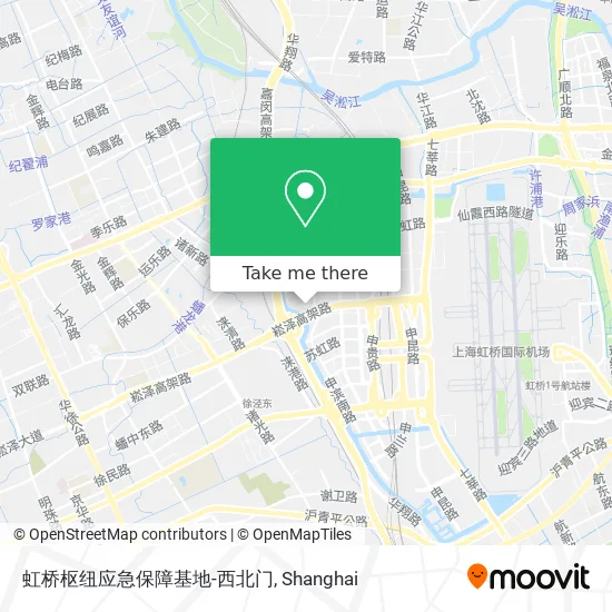 虹桥枢纽应急保障基地-西北门 map