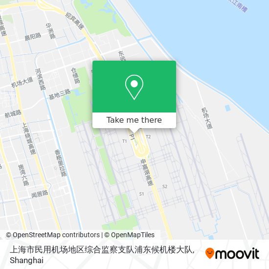 上海市民用机场地区综合监察支队浦东候机楼大队 map
