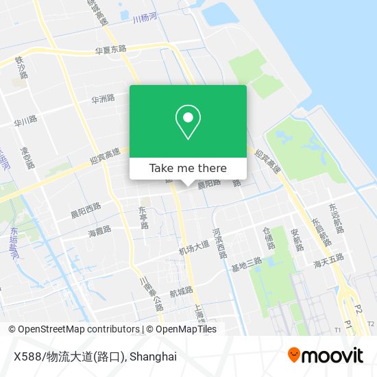 X588/物流大道(路口) map