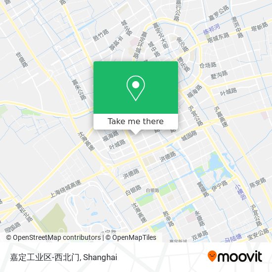 嘉定工业区-西北门 map