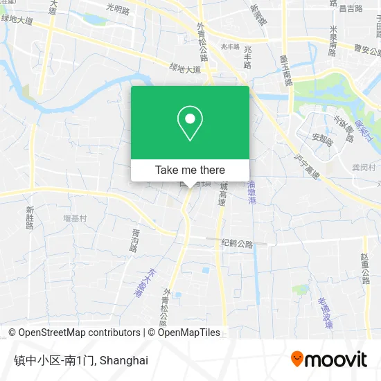 镇中小区-南1门 map