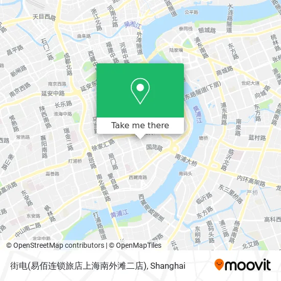 街电(易佰连锁旅店上海南外滩二店) map